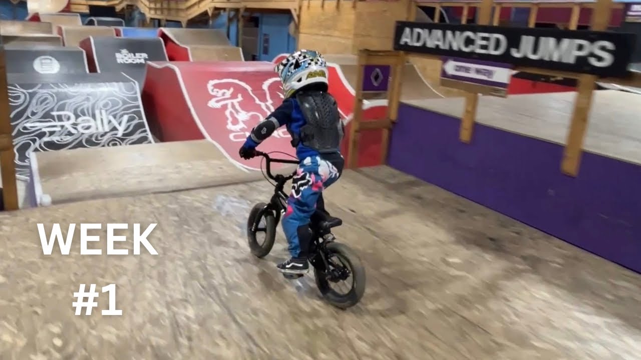 4-Year-Old BMX Progression at Joyride | Week #1: Finding His Confidence 