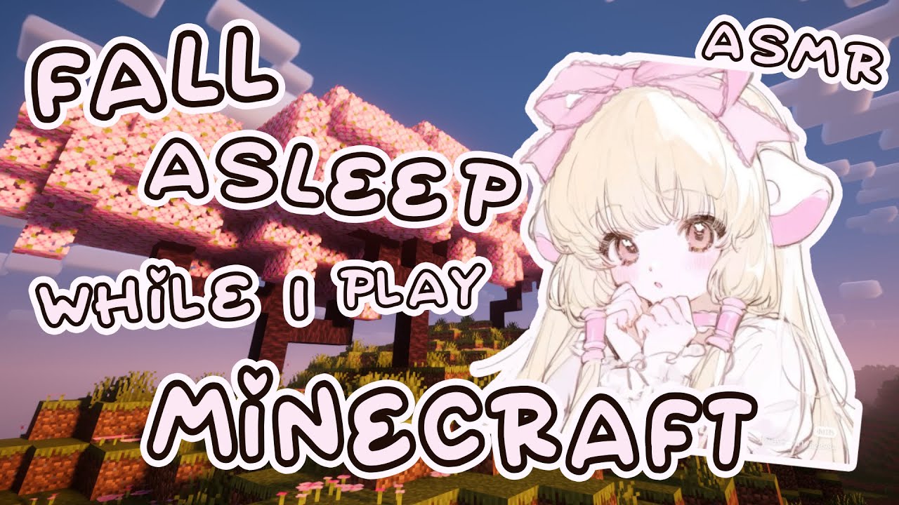 ASMR Fall asleep while I play MINECRAFT ⭐️