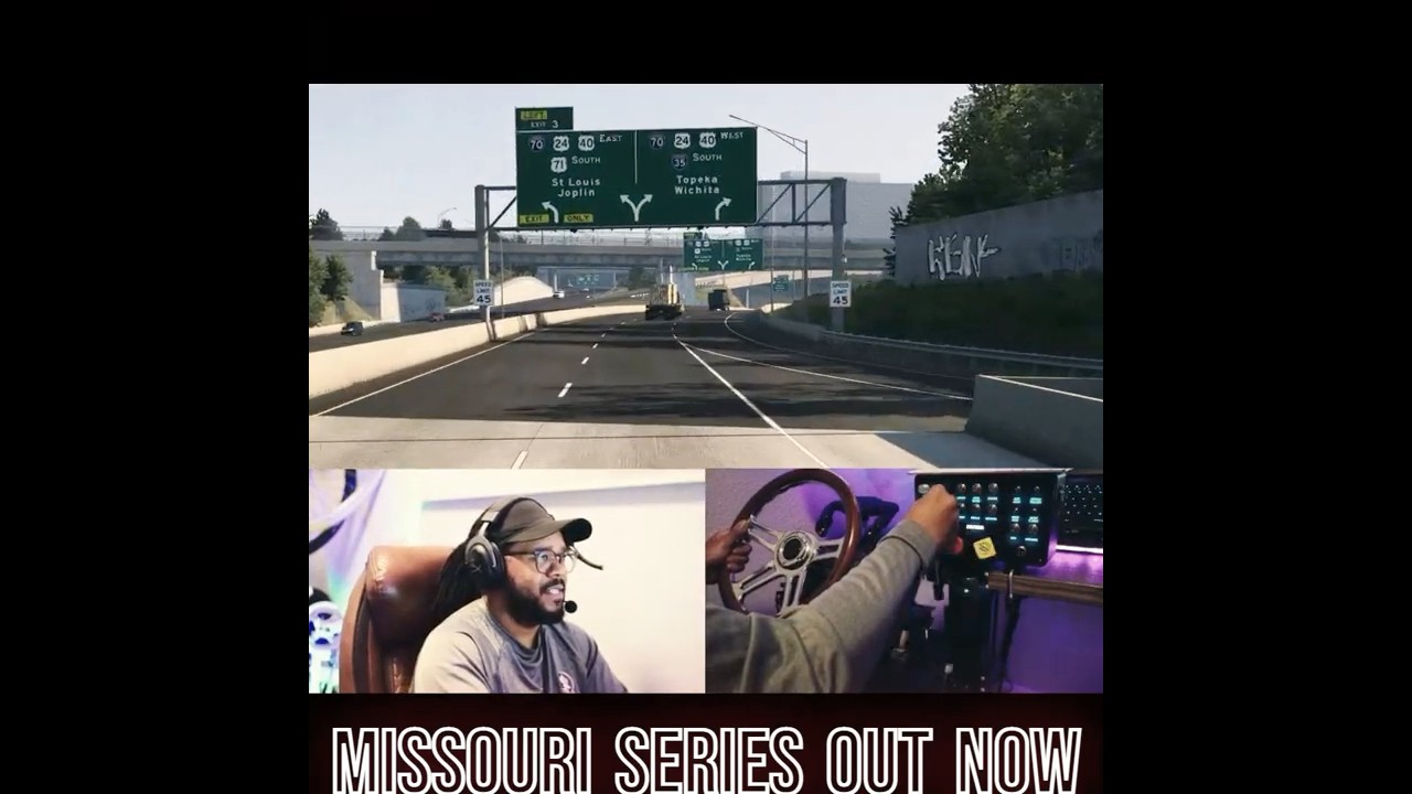 Getting Lost in Kansas City is a Trucking Nightmare 😱 | ATS Missouri DLC! #shorts #roleplay #ats