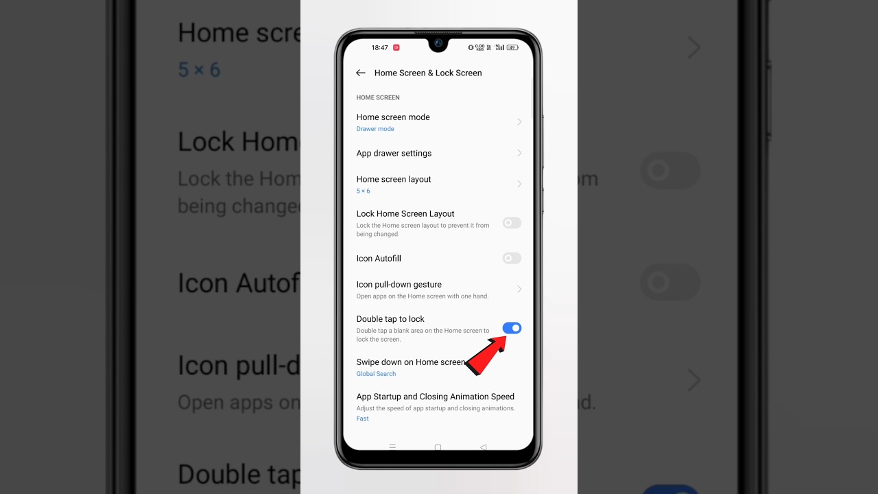 Android phone mein double tap to lock kaise on karen | Android double tap to lock setting #techfrack
