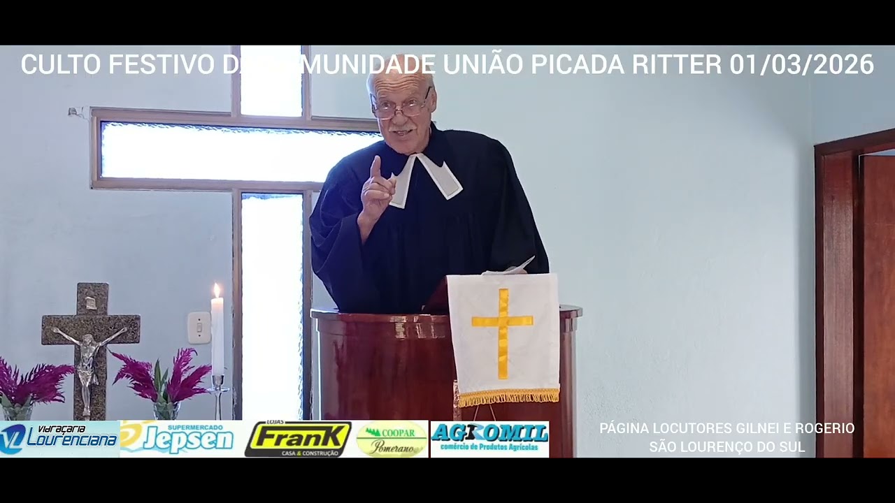 Culto festivo da Comunidade União de Picada Ritter 