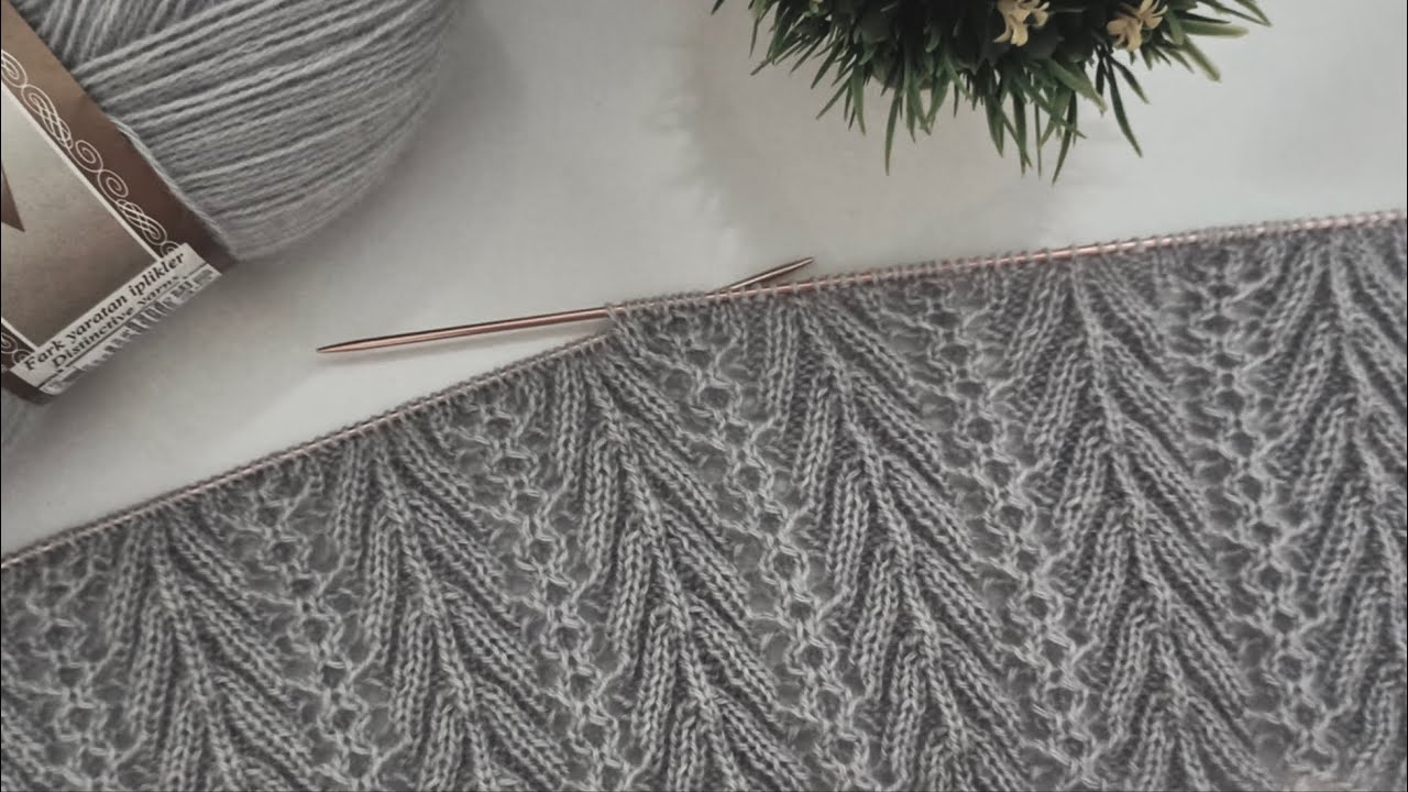 Zarif Ve Kolay İki Şiş Örgü Modeli 🎉Yelek, Hırka, Bluz, Şal İçin Örgü Modelleri /Knitting Crochet