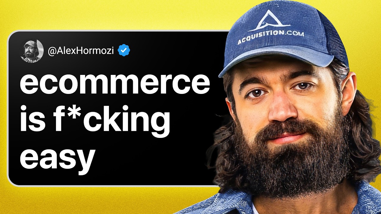Alex Hormozi's Advice on Ecommerce