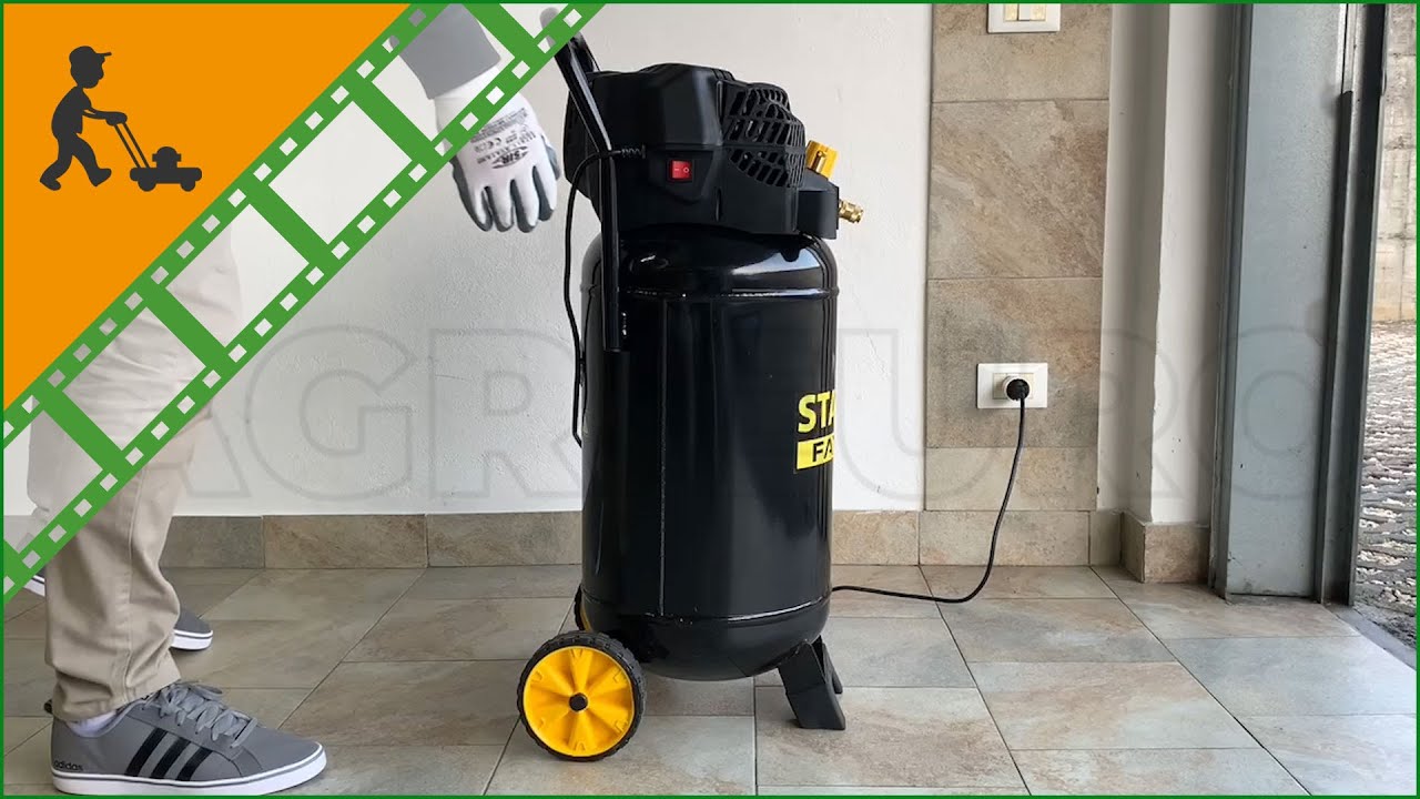 Compresseur électrique portatif Stanley Fatmax DN 230/10/50V moteur 2 HP - 50 L sans huile : montage