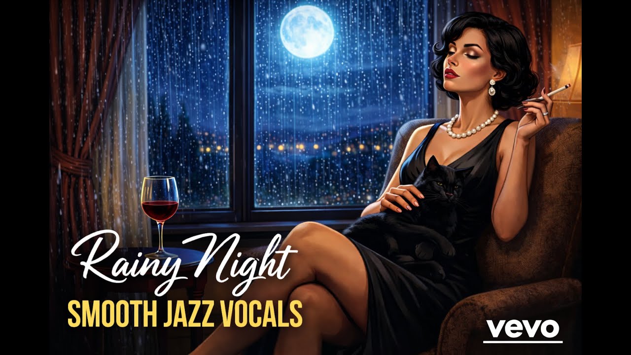 🎧 Rainy Night Smooth Jazz Vocals 🌙☔ Sexy & Cozy Late Night Jazz ☔ Rainy Ambiance