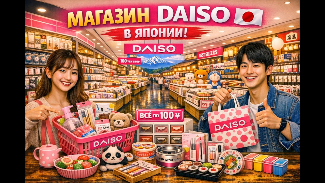 Я НЕ ожидал такого за 100 иен! 😳 Магазин DAISO в Японии 🇯🇵