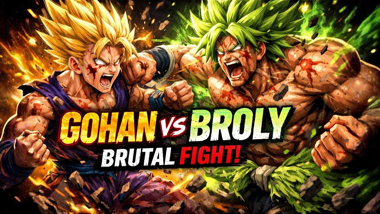 BEAST GOHAN VS BROLY: The Most Brutal Fight in Dragon Ball History! 😱 | Gain Babu 💙
