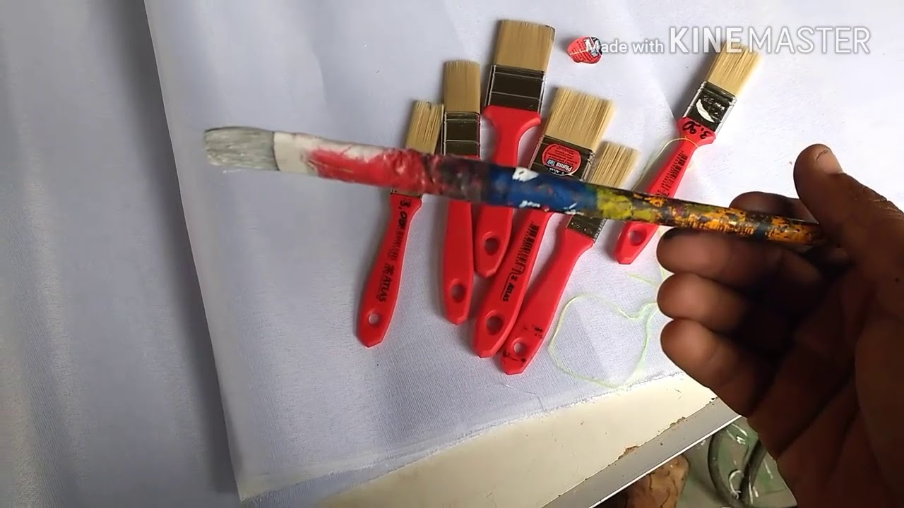 Materiais para pintura de faixa de propaganda