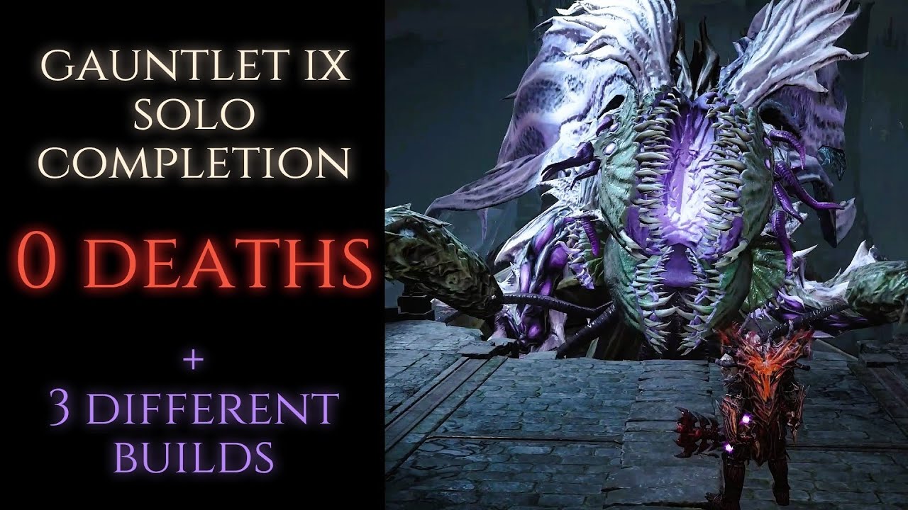 Inferno IX Helliquary Gauntlet solo completion with Barbarian + Builds