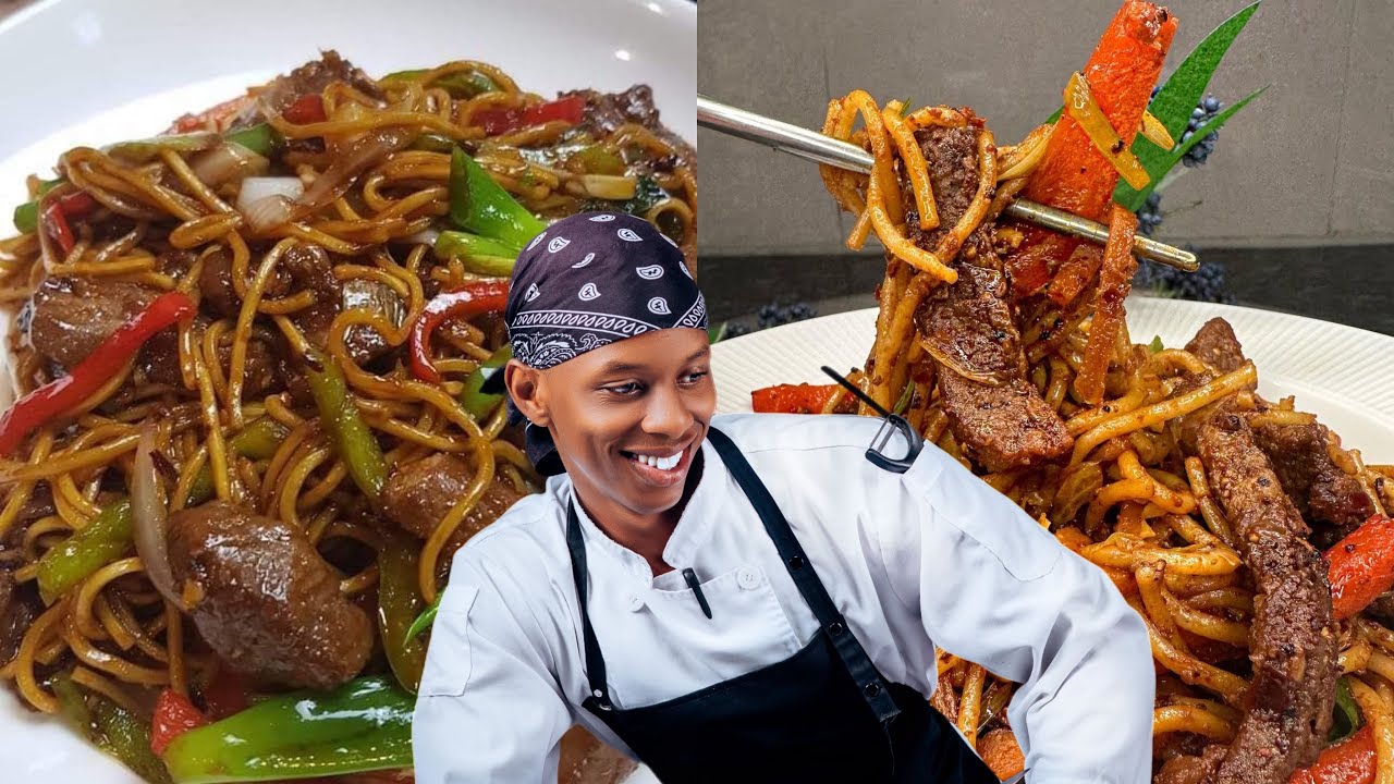 SPAGHETTI ZIRIMO INYAMA😋😋 NDABIZI ZIZAKURYOHERA// CHEF ARSENE ATWIGISHIJE KUZITEKA.