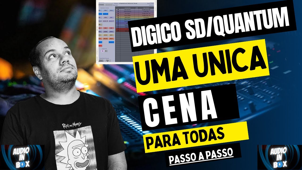 DIGICO - Uma cena para todas Digico SD/Quantum - Passo a Passo (converte session Digico) SDConvert