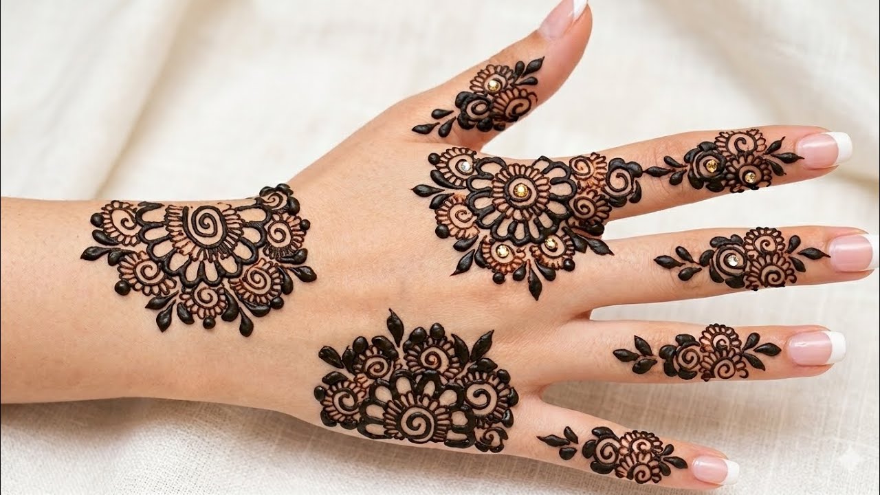 Beautiful Back Hand Mehndi Design 2026👌|Eid Special Mehndi for Beginners 🌿☺️| Latest Henna Tutorial