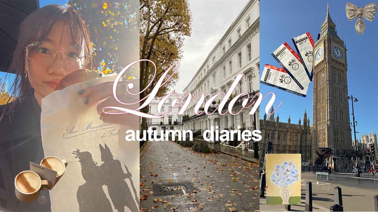 Autumn in London 🍂 cozy days in October, bakery & cafes, art museum date, book shopping, introvert