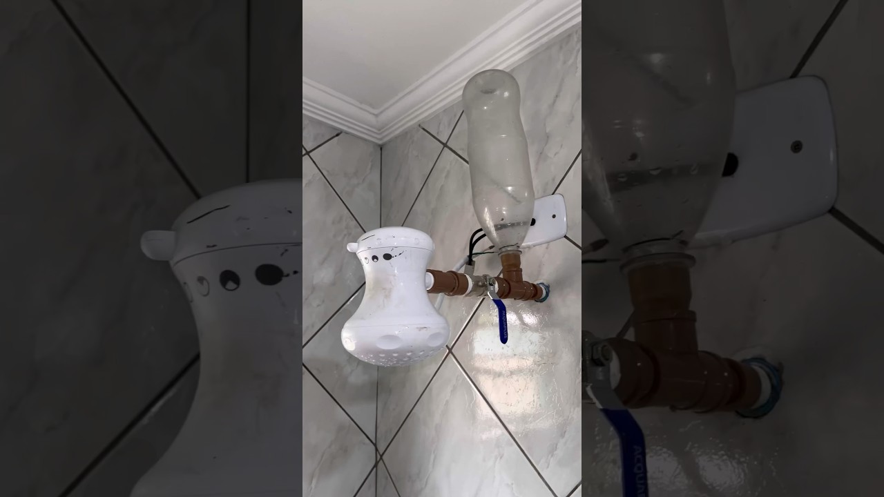 Chuveiro com pouca press&atilde;o 🤔 Essa inven&ccedil;&atilde;o vai resolver seu problema #dicas #diy #ideias #chuveiro