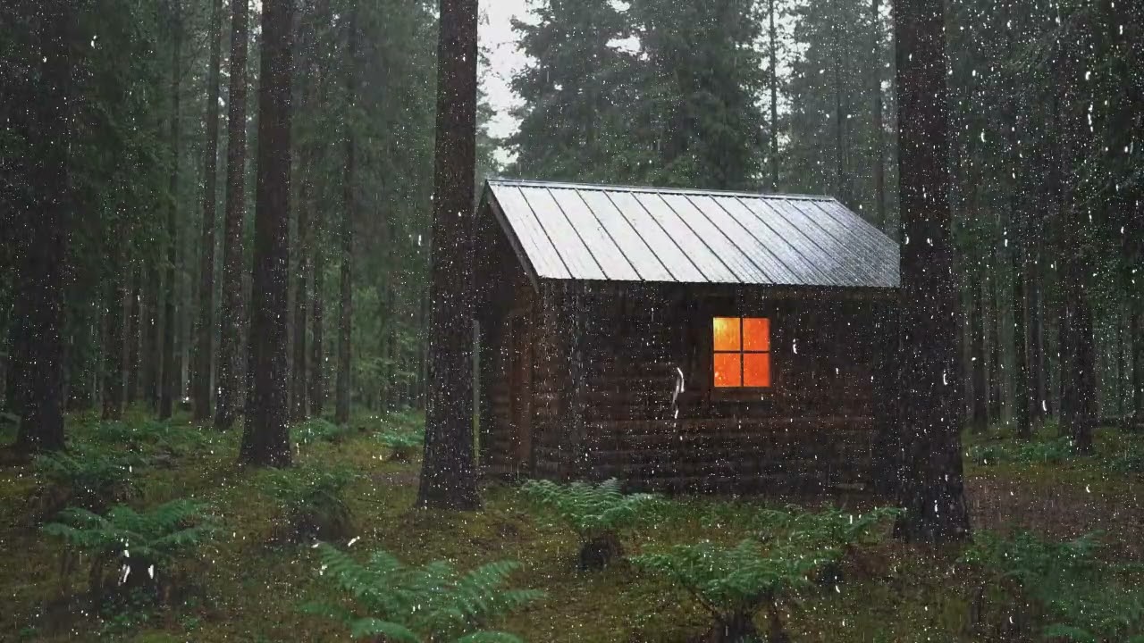 Serene Rainfall Ambience for Restful Sleep & Mind Relaxation | Soothing Rain Sounds for Evening Calm