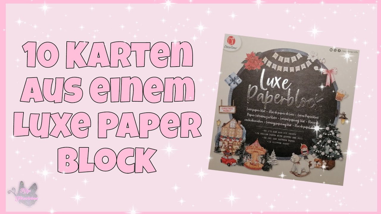 💕 10 Karten aus einem Luxe Paperblock 💕 von Action