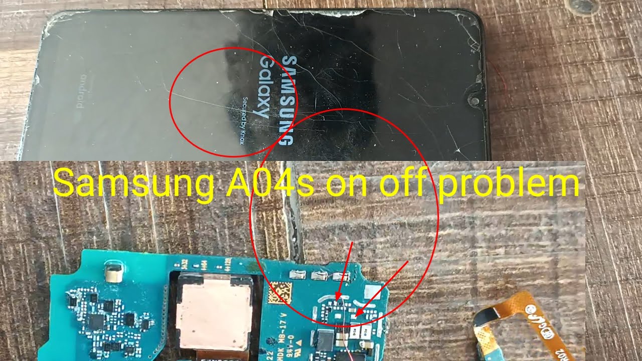 Samsung A04s on off problem Ways