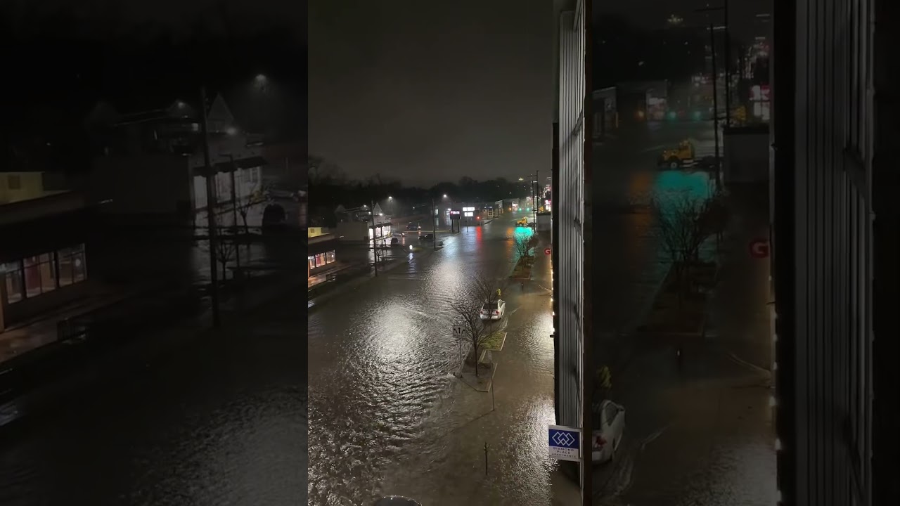 Heavy rain floods multiple roads in Grand Rapids
