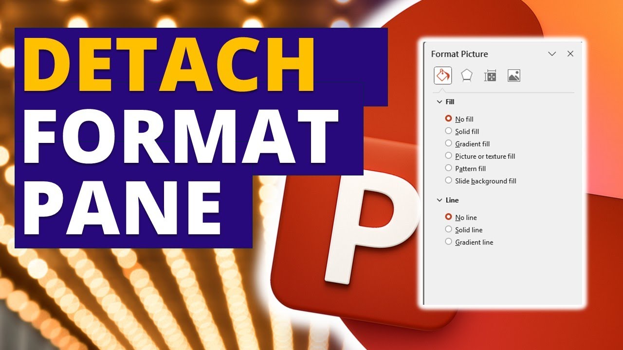 Как отсоединить и снова прикрепить панель задач &laquo;Формат&raquo; в PowerPoint 🔥 [СОВЕТЫ PPT]