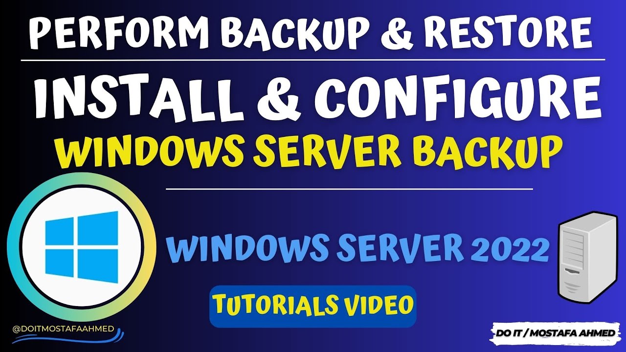 How to Install and Configure Windows Server Backup | Windows Server 2022 #doit_mostafa