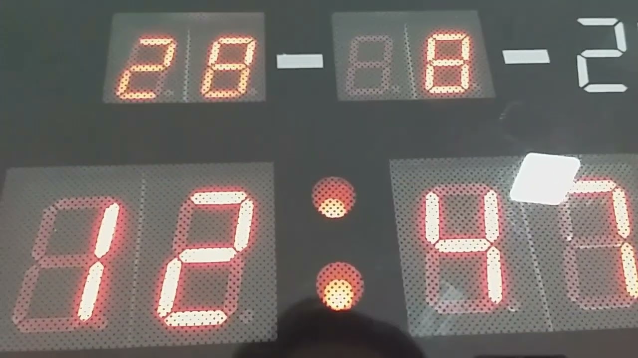 RELÓGIO LED DIGITAL DE PAREDE LUATEK LK - 1019 - Como acertar a hora o calendário e o despertador