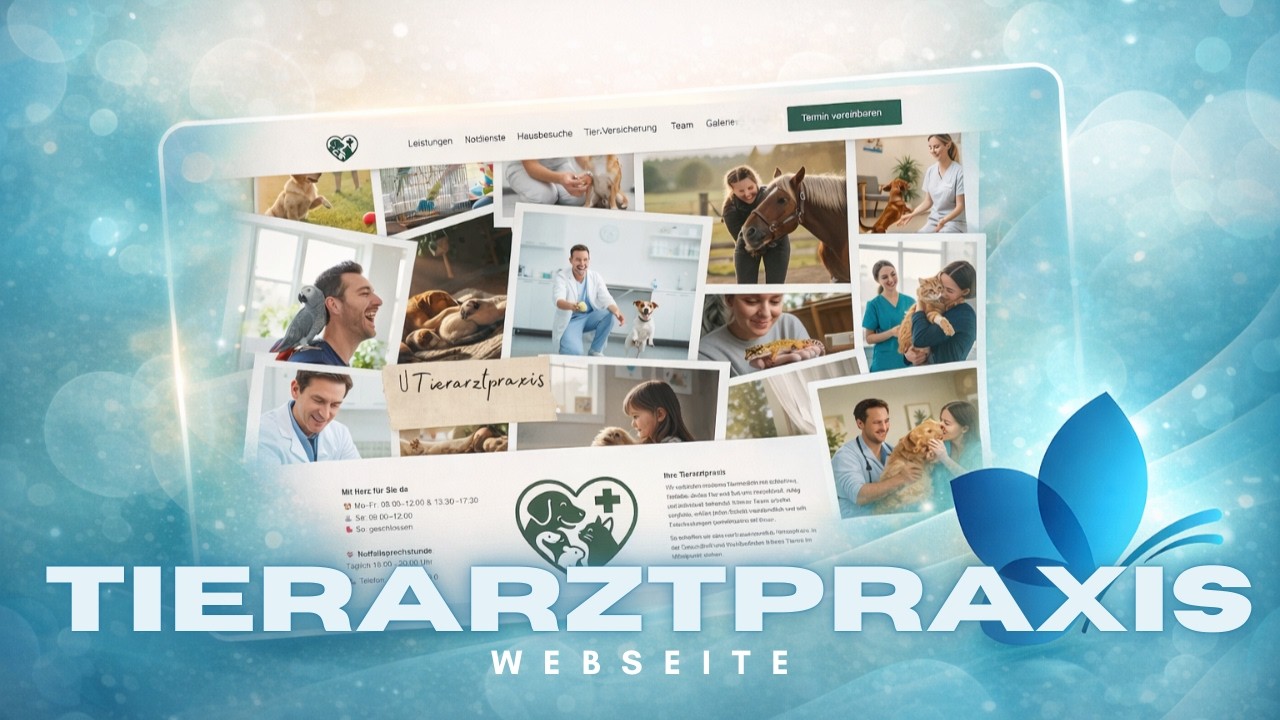 Moderne Tierarzt-Webseite: Vertrauen auf den ersten Klick gewinnen