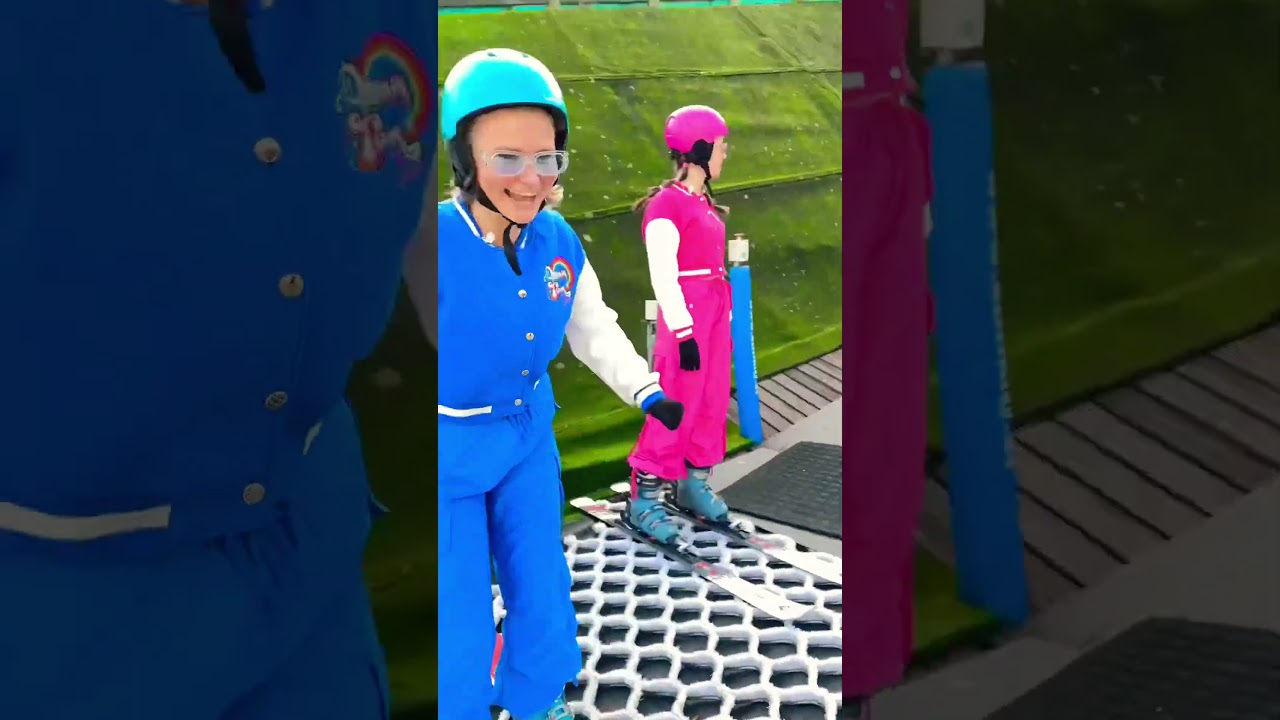 Ski with Dream Team Kids ⛷️ 🧊 #kidsshow #kids #skiing