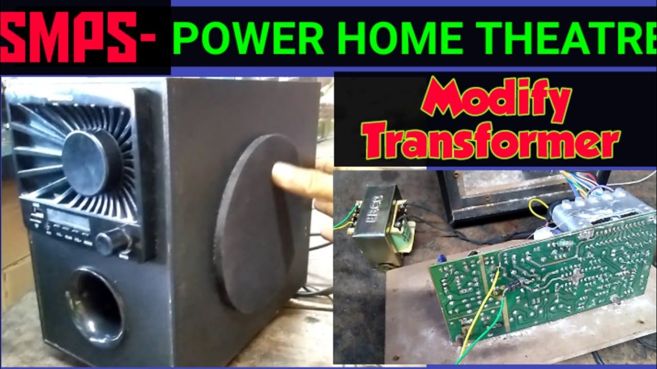 SMPS power supply home theatre no Transformer. || Death home theatre repair hindi. Transformer use.