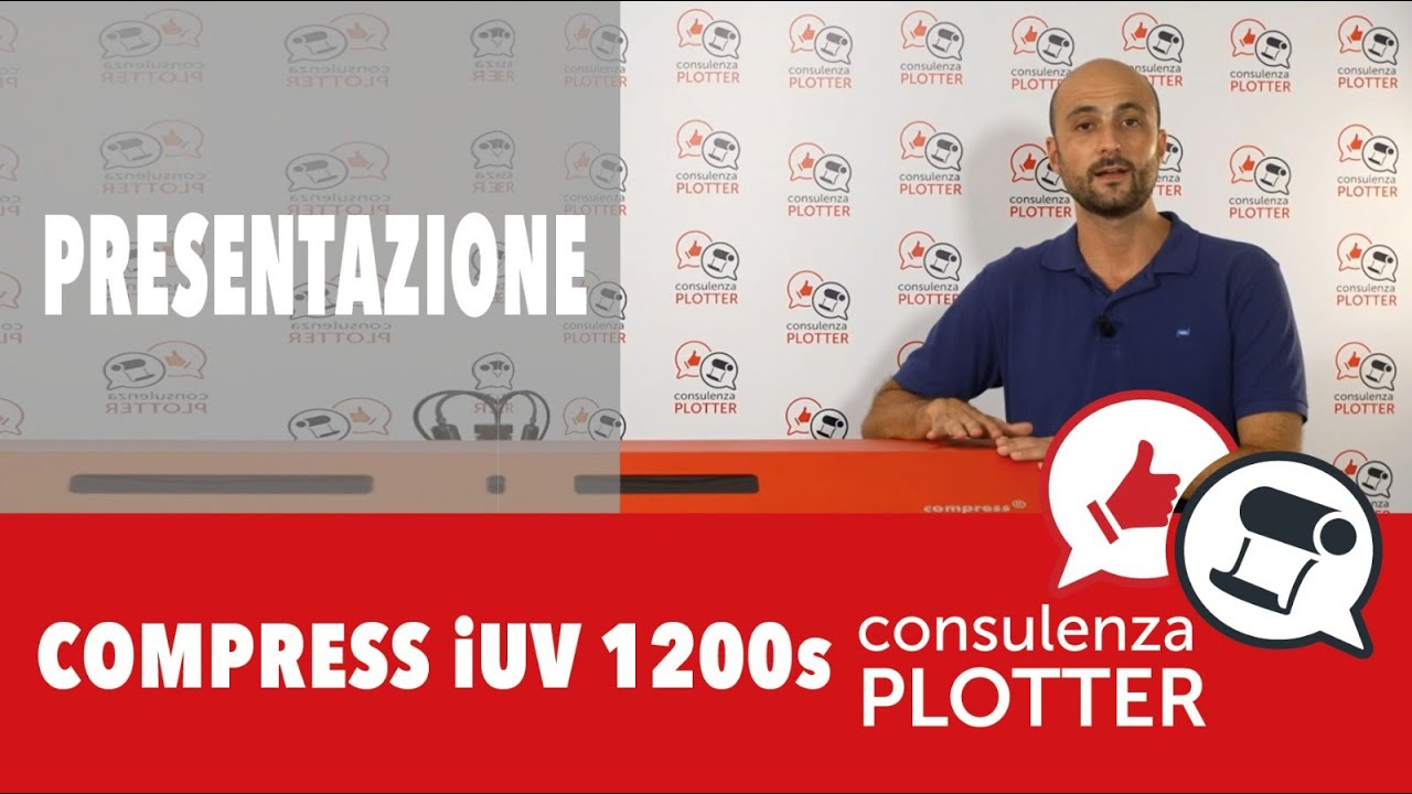 Stampante UV Compress iUV 1200s presentazione by Consulenza Plotter
