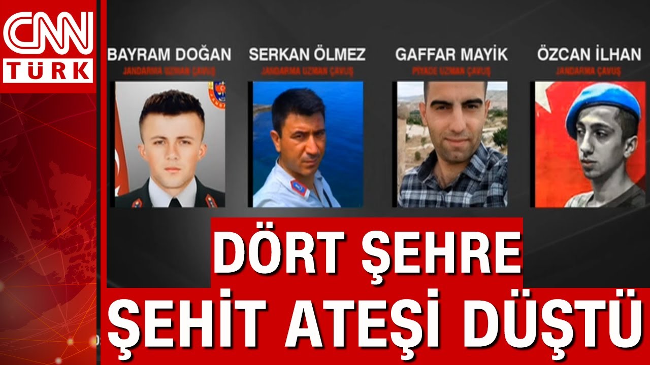 Şırnak'ta dört asker ve bir korucu şehit