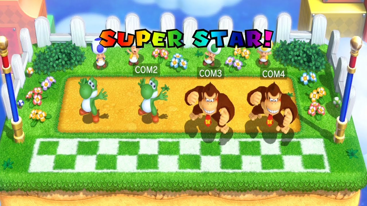 Mario Party 10 - Amiibo Party ( Yoshi Vs. Donkey Kong) Master Difficulty #5 MARIO CRAZY