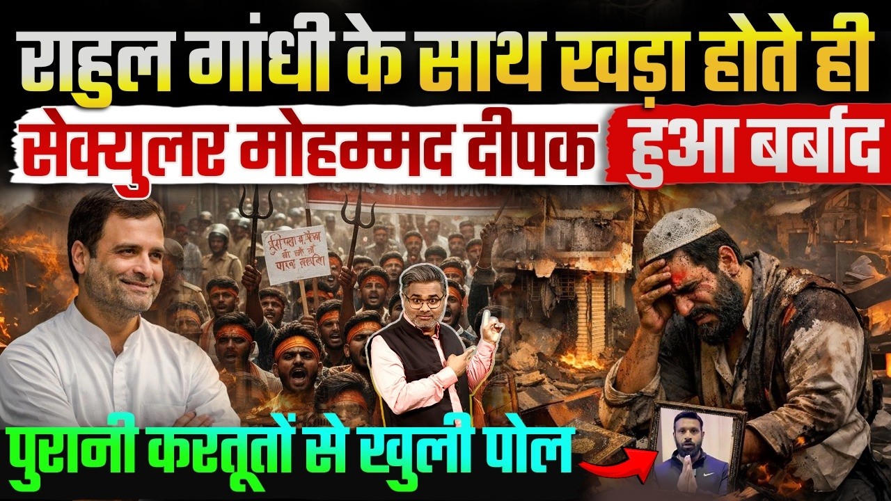 राहुल गांधी के साथ खड़ा होते ही सेक्युलर मोहम्मद दीपक हुआ बर्बाद, पुरानी करतूतों से खुली पोल