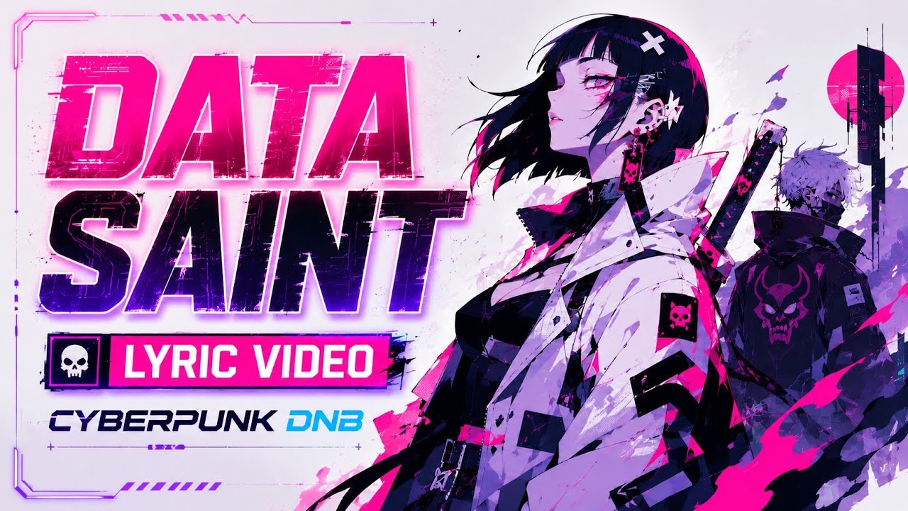 CROSS - Data Saint (Lyric Video) // Cyberpunk Drum & Bass