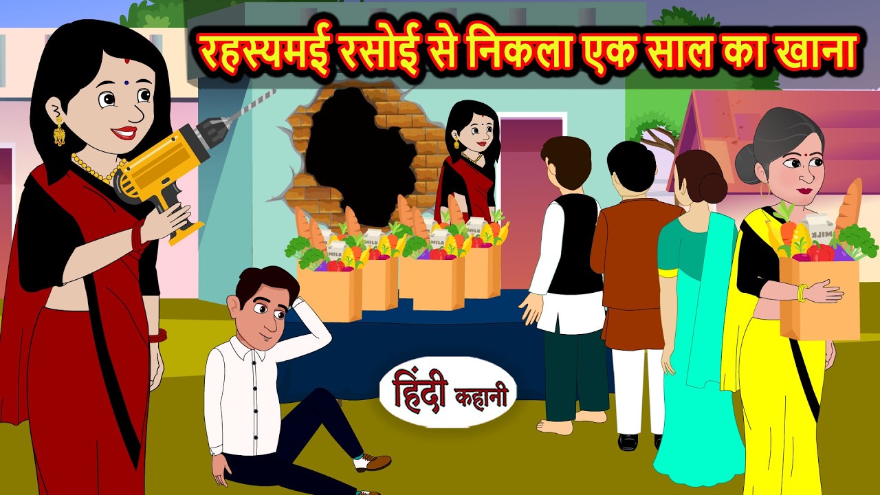 रहस्यमई रसोई से निकला एक साल का खाना | Hindi Bedtime Stories | Moral Story | Fairy Tales | Storytime