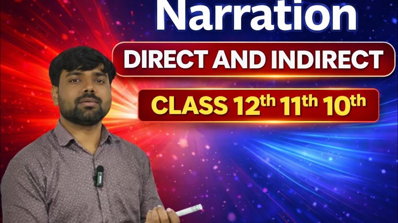 Narration Direct / Indirect Speech important questions for board exam 2026