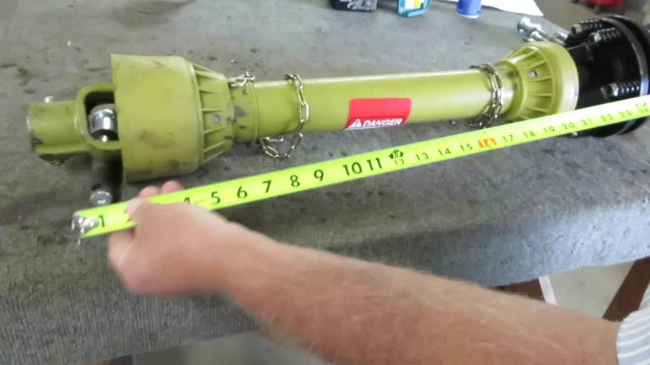 WoodMaxx FLAIL MOWER - How to size the driveshaft