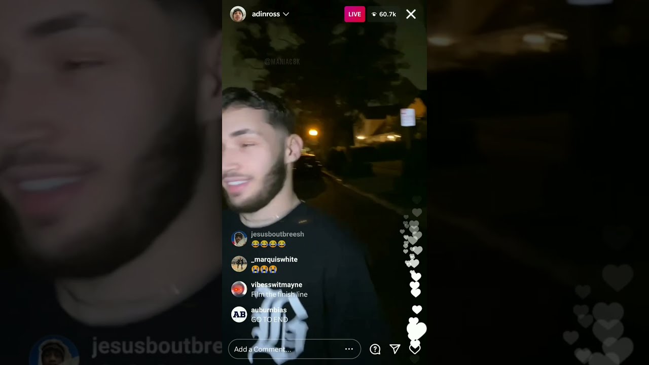 Adin Ross Races Zias For $4,000 On Instagram Live [Full]