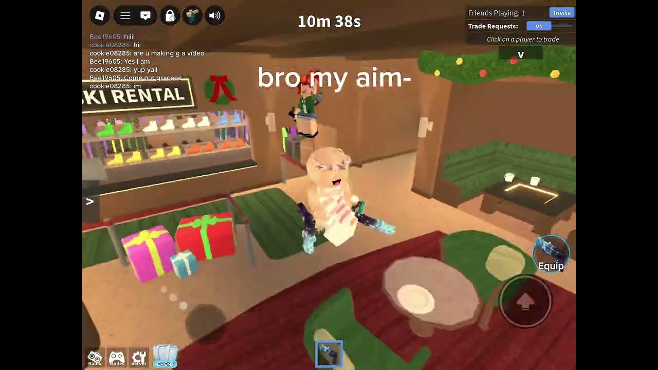 1 v 1 with my fan 