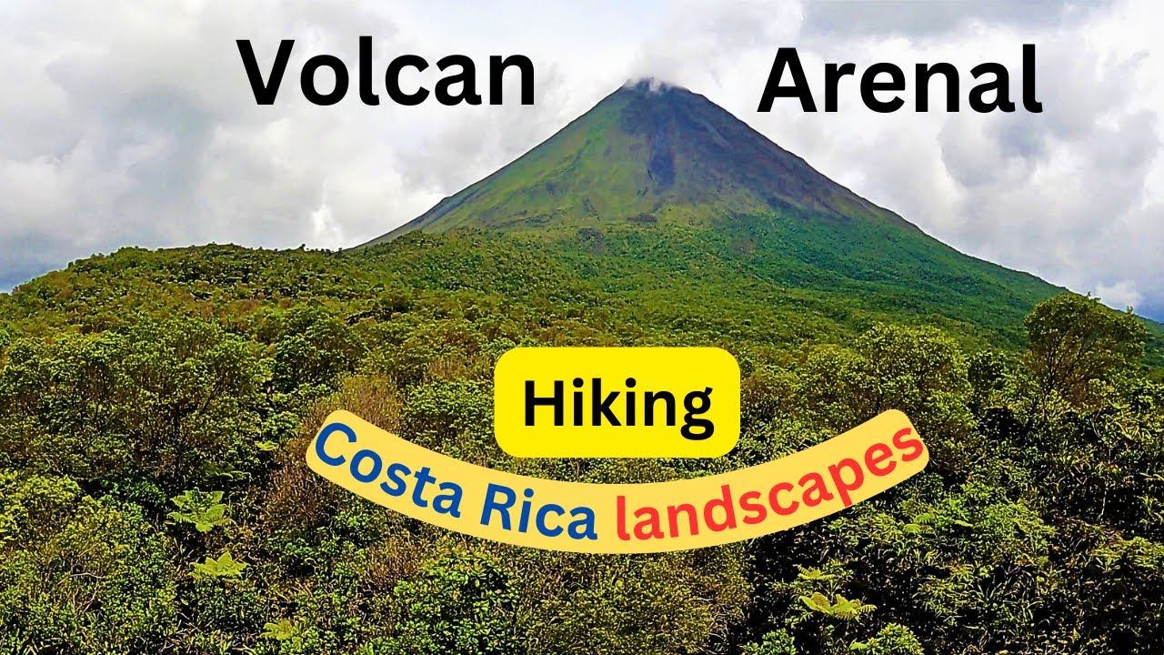 Hiking around Arenal volcano. La Fortuna things to do. Costa Rica travel, 4 K.