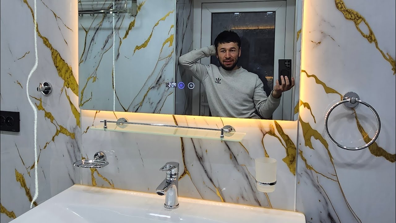 душевая комната до и после