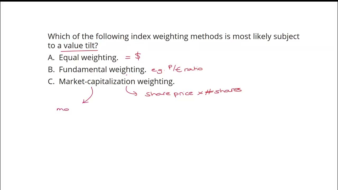 2025 CFA Level 1 Schwese CFAI Question Review Video - Reading 40 Security Market Indexes 2