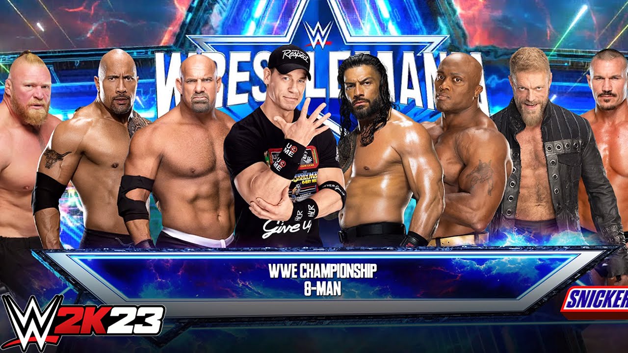 Dream Match of 8-Man Biggest Superstars in Elimination Match - WWE 2K23 PS5 [4K]