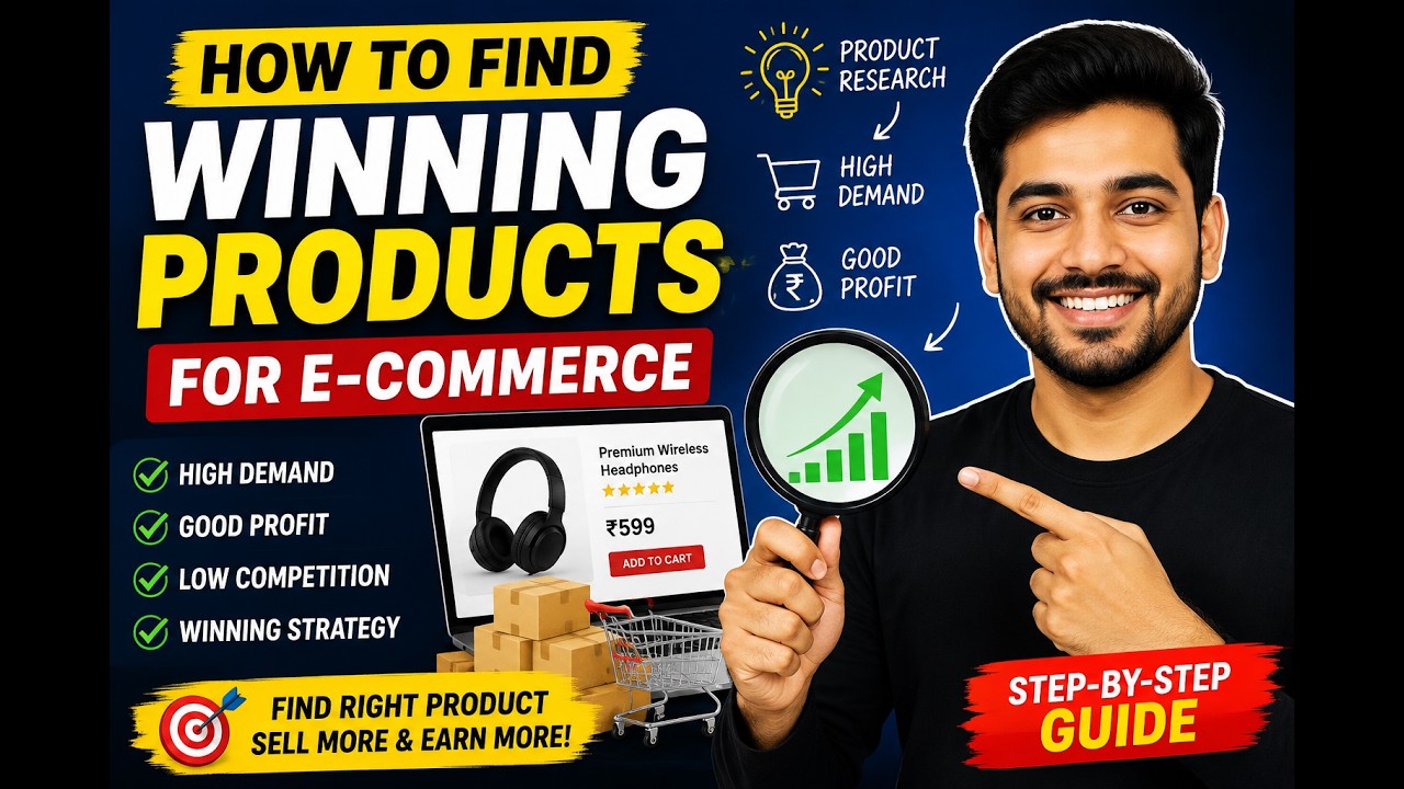 How to Find Winning Products for E-Commerce in 2026 | Beginner's Guide