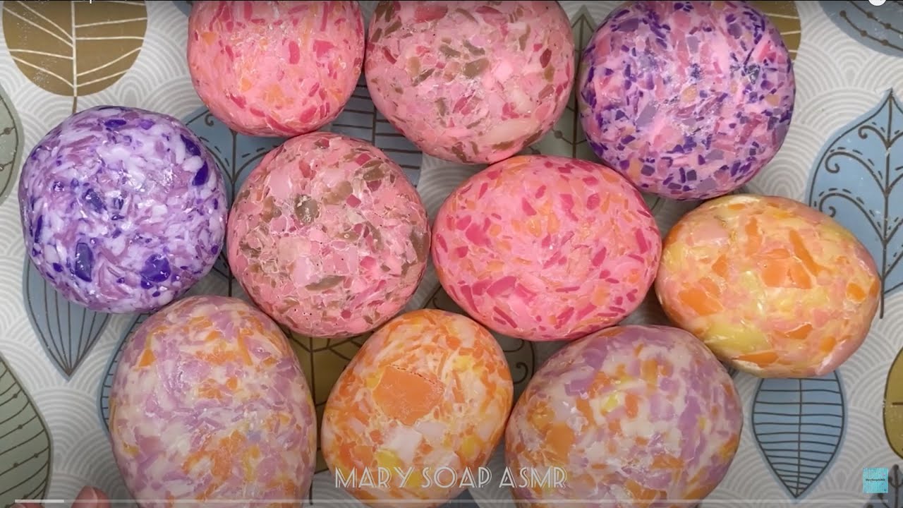 Dry resycle soap set/asmr soap cutting/relaxing video/сухое мыло/асмр резка залипушек