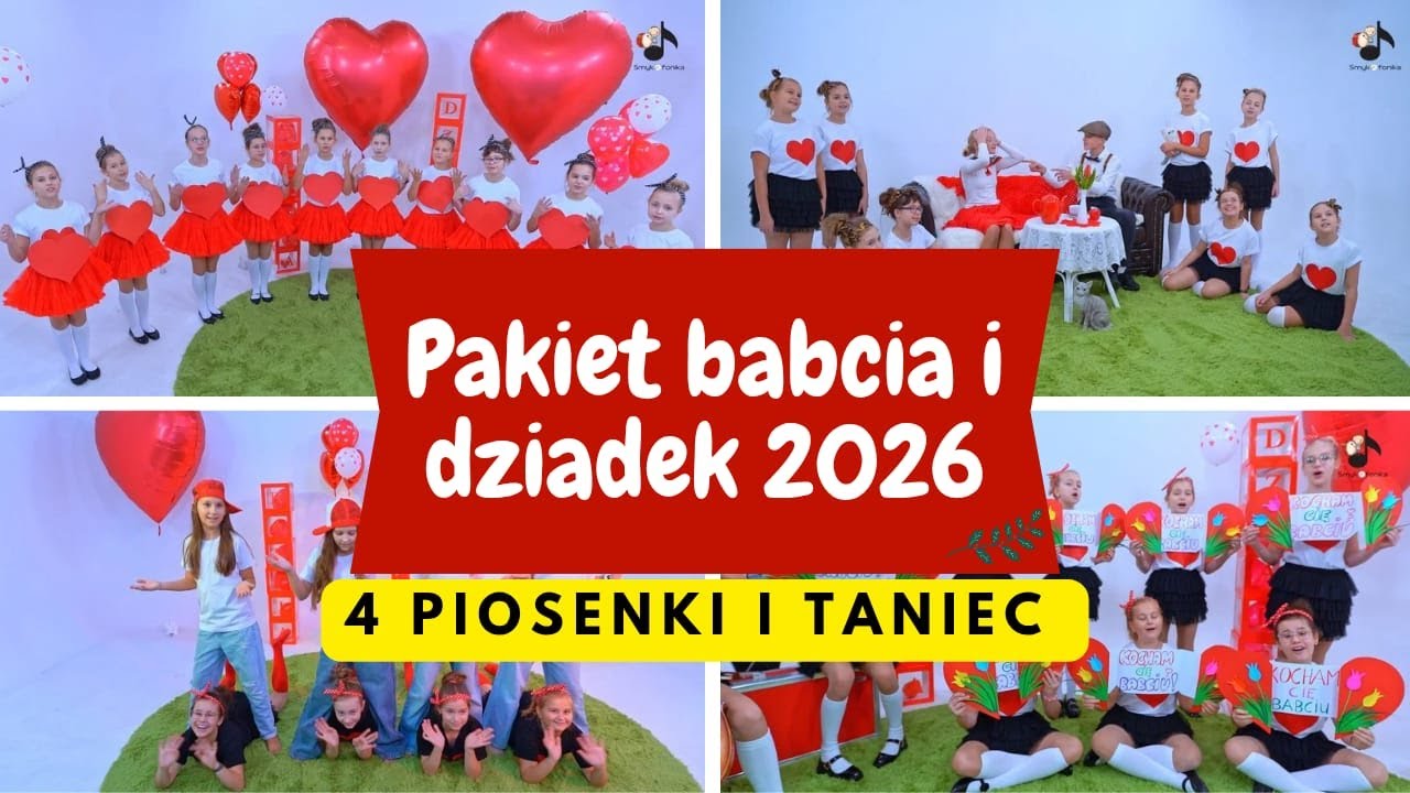 NOWY Pakiet babcia i dziadek 2026 - Smykofonika Małgorzata Hernik - skrót utworów.