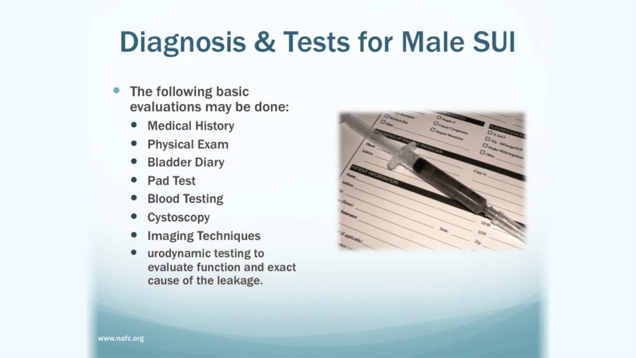 Male Stress Urinary Incontinence