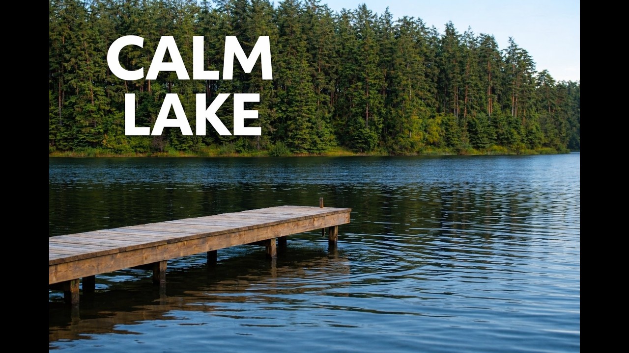 Peaceful Lake & Forest Ambience 🌿 Calm Nature Sounds (No Music)