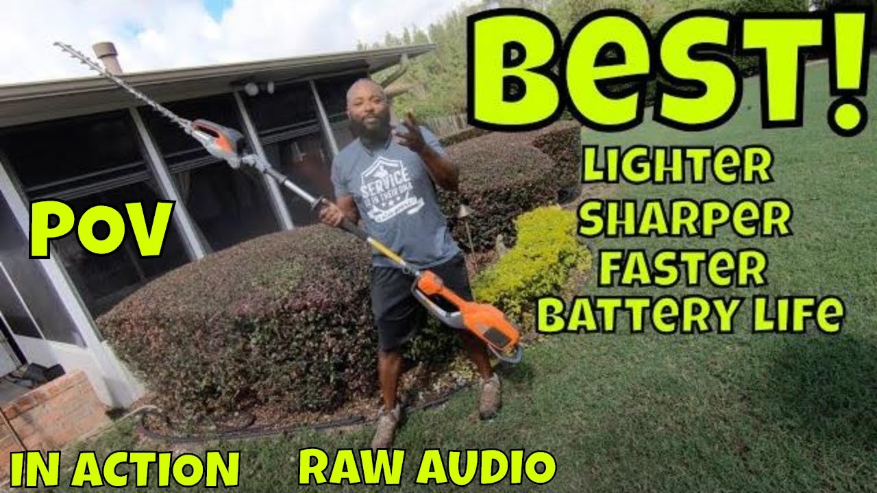 SOMEONE IS PAYING ATTENTION TO THE END USERS  {Husqvarna 520iHE3 Battery Pole Hedge Trimmer}