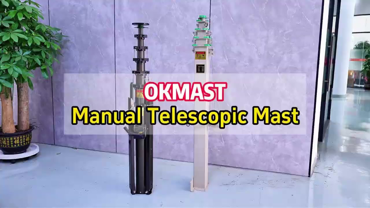OKAF Manual Winch Telescopic Mast