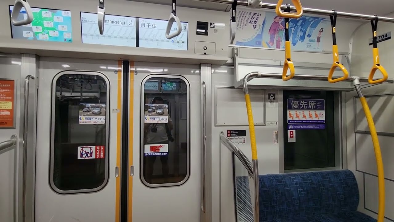 東京地下鐵日比谷線(往北千住) 三之輪—北千住段行車片段